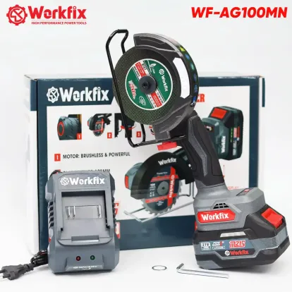 Máy cắt mài mini đa năng Workfix WF-AG100MN, 5 chế độ thông minh, đảo chiều, tốc độ tối đa 13.000v/p