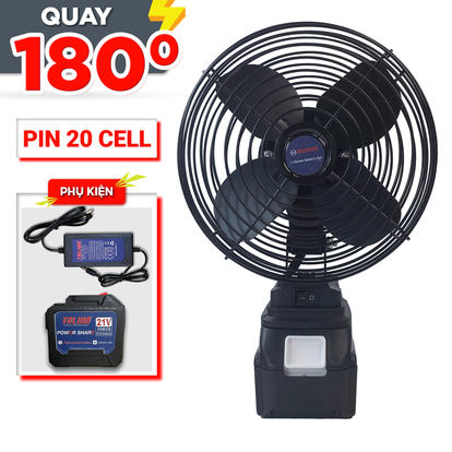 Quạt tích điện chạy pin lithium đường kính 8 inch BS-Q1203